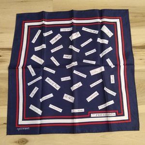 Vintage "The Presidents" scarf by Millicent